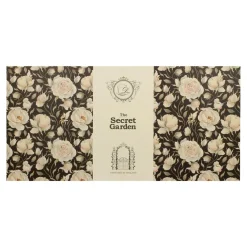 Filiżanki I Spodki^Komplet 6 filiżanek ze spodkami ROYAL ENGLISH ROSES BLACK 250 ml