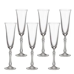 Clearance Komplet 6 kieliszków do szampana PARUS BOHEMIA 190 ml