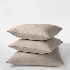 inny Kołdry I Poduszki|Poszewki I Poduszki Dekoracyjne^Komplet 2 poszewek adamaszek taupe PURE 70x80 cm