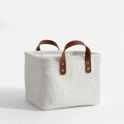Hot inny Komplet koszy do przechowywania białe, 3 sztuki