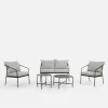 Outlet inny Komplet ogrodowy sofa, 2 fotele i 2 stoliki SURRI