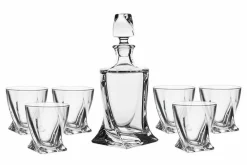 Bohemia Komplet QUADRO do whisky, 7 części