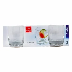 Outlet Bormioli Komplet szklanek GALASSIA do wody 3szt