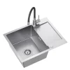 inny Zlewozmywaki^Komplet zlewozmywak QUADRON inox AVENIR SHORT 60x48 cm z baterią