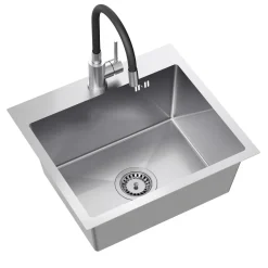 inny Komplet zlewozmywak QUADRON inox AVENIR BOX 50X45 cm z baterią