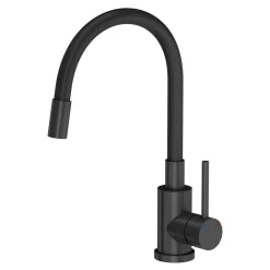 Discount Komplet zlewozmywak QUADRON czarny BOLD XL 1K/Z/O 78x45 cm z baterią