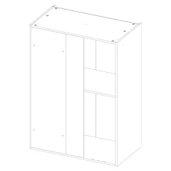 Sale Qubik Korpus słupek narożny 100x137,8 biały