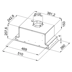 Sale Qubik Korpus 60x98,5 dębowy z czarnym okapem OKPZH18EF