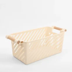 Best inny Kosz do przechowywania kremowy 33x13x13,5 cm