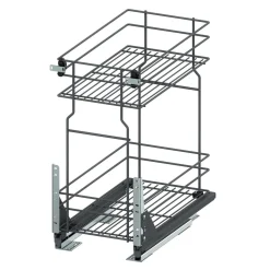 Discount Kosz dolny cargo mini do kuchni metal grafit 30/2 (10/MZMF) INSIDE