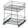 Systemy Cargo^Kosz dolny cargo mini do kuchni metal grafit 50/2 (10/MPZ) INSIDE
