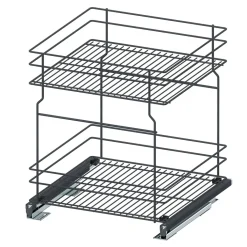 Systemy Cargo^Kosz dolny cargo mini do kuchni metal grafit 50/2 (10/MPZ) INSIDE