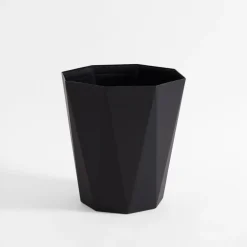 inny Pudełka I Pojemniki Do Przechowywania^Kosz na śmieci geometryczny czarny 28 cm