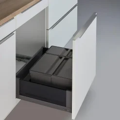 inny Kosze Do Segregacji Śmieci^Kosz na odpady antracytowy PULLBOY VARIO 9XL 600/ 26+11