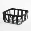 Outlet inny Kosz na owoce metalowy, czarny, 19x19 cm