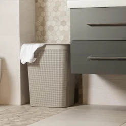 Best ROTHO Kosz na pranie biały BRISEN 50 l