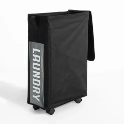 Discount inny Kosz na pranie z pokrywką na kółkach 39x19x60 cm
