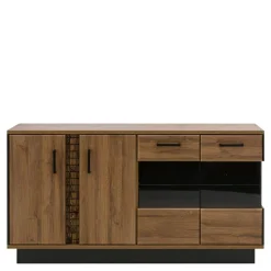 Best Furni Home Kredens DORIAN DN4 4D z oświetleniem