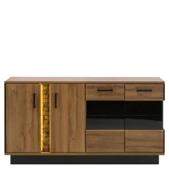 Best Furni Home Kredens DORIAN DN4 4D z oświetleniem