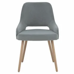 Discount Fameg Krzesło retro z dziurką szare KERSTIN