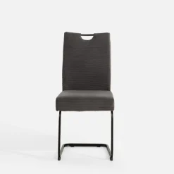Discount inny Krzesło tapicerowane szare FOLIANO