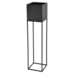 Donice, Osłonki I Kwietniki^Kwietnik metalowy czarny LORIENTS 87 cm