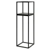 Discount Kwietnik metalowy loftowy czarny LILLIE 62 cm