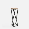 Best inny Kwietnik stalowy loftowy czarny dąb LESCAR XS 47 cm