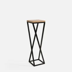 Best inny Kwietnik stalowy loftowy czarny dąb LESCAR XS 47 cm