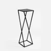Discount inny Kwietnik stalowy loftowy czarny ERNEE M 62 cm