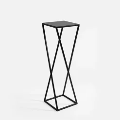 Discount inny Kwietnik stalowy loftowy czarny ERNEE M 62 cm
