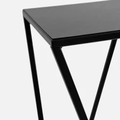 Discount inny Kwietnik stalowy loftowy czarny ERNEE M 62 cm