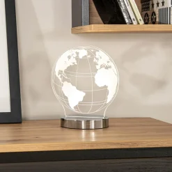 Lampy Stołowe^Lampa dekoracyjna globus LED GLOBE