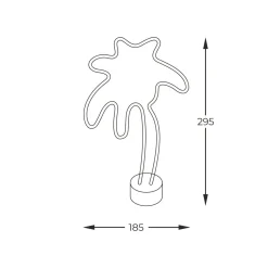 Zumaline Lampy Stołowe|Ozdoby Led^Lampa dekoracyjna LED PALM TREE