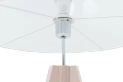 TK Tomasz Krywult Lampa na drewnianym trójnogu abażur biały DOVE