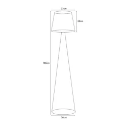 Clearance inny Lampa podłogowa czarna SOUL BLACK
