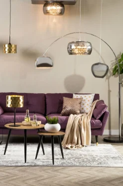 Zumaline Lampy Podłogowe^Lampa podłogowa do salonu łukowa chrom SOHO