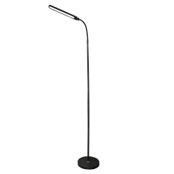 Zumaline Lampy Podłogowe^Lampa podłogowa LED minimalistyczna czarna