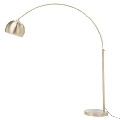 Zumaline Lampy Podłogowe^Lampa podłogowa łukowa do salonu złota SOHO