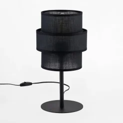 Clearance TK Tomasz Krywult Lampa stołowa abażur czarny CALISTO