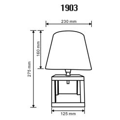 Online Zumaline Lampa stołowa bambus abażur biały 27,5 cm