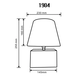 Zumaline Lampy Stołowe^Lampa stołowa bambusowa abażur biały 25,5 cm