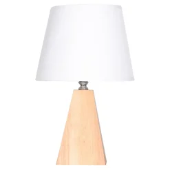 Zumaline Lampy Stołowe^Lampa stołowa bambusowa abażur biały 31 cm