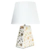 Lampy Stołowe^Lampa stołowa ceramiczna biała 34,5 cm