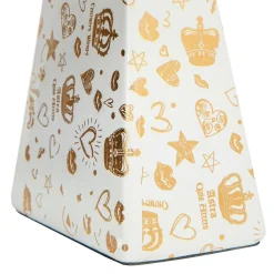 Lampy Stołowe^Lampa stołowa ceramiczna biała 34,5 cm