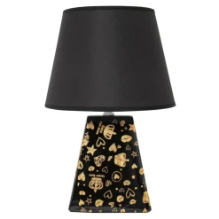 Online Lampa stołowa ceramiczna czarna 34,5 cm