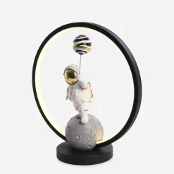 Zumaline Lampy Stołowe^Lampa stołowa dekoracyjna LED ASTRONAUTA z balonem