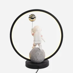 Zumaline Lampy Stołowe^Lampa stołowa dekoracyjna LED ASTRONAUTA z balonem
