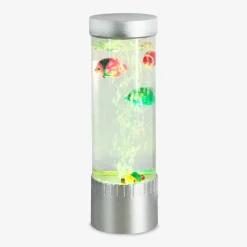 Zumaline Lampy Stołowe^Lampa stołowa dekoracyjna LED USB RGB srebrna AQUA 32 cm