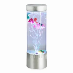 Zumaline Lampy Stołowe^Lampa stołowa dekoracyjna LED USB RGB srebrna AQUA 32 cm